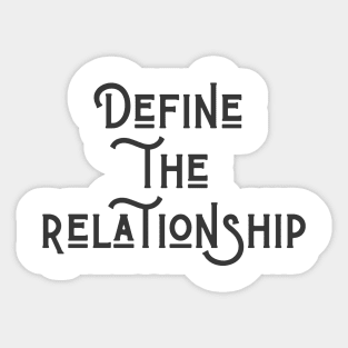 Define the Relationship Sticker